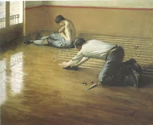 The Floor Scrapers by Gustave Caillebotte Oil Painting