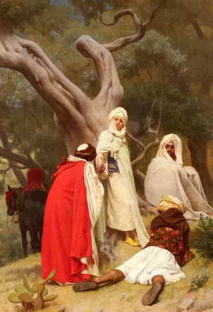 Reception of an Emir by Gustave Clarence Rodolphe Boulanger Oil Painting