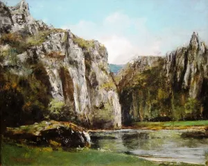 A Gorge in the Jura by Gustave Courbet Oil Painting