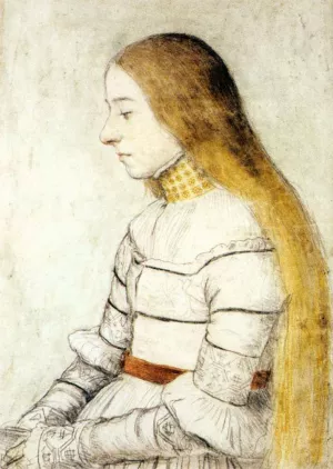 Portrait of Anna Meyer by Hans Holbein Oil Painting