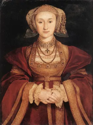 Portrait of Anne of Cleves by Hans Holbein Oil Painting
