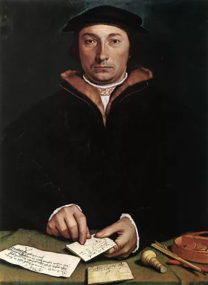Portrait of Dirk Tybis by Hans Holbein Oil Painting