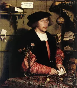 Portrait of the Merchant Georg Gisze by Hans Holbein Oil Painting