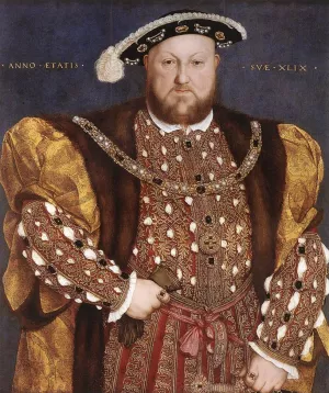 Portrait of Henry VIII by Hans Holbein The Younger Oil Painting