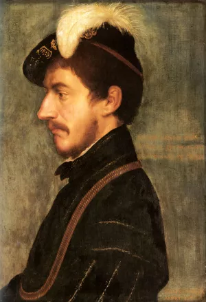Portrait of Sir Nicholas Poyntz by Hans Holbein The Younger Oil Painting