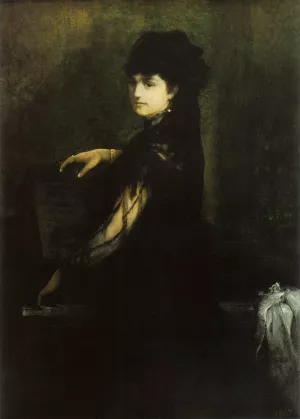 Amalie Makart am Klavier by Hans Makart Oil Painting