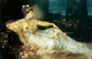 Charlotte Wolter als Messalina by Hans Makart Oil Painting