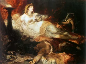 Der Tod der Kleopatra by Hans Makart Oil Painting