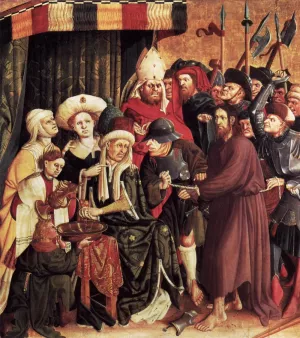 Christ Before Pilate by Hans Multscher Oil Painting