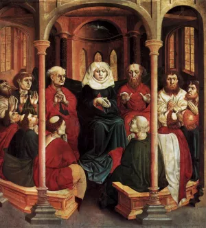 Pentecost by Hans Multscher Oil Painting