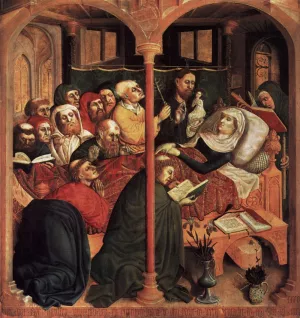 The Death of the Virgin by Hans Multscher Oil Painting