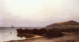 Coastal Landscape by Hans Schleich Oil Painting