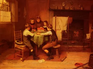 Afternoon Games by Harry Brooker Oil Painting