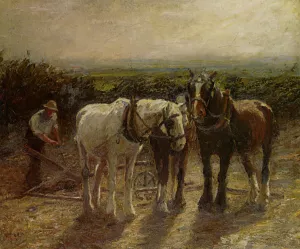 After Harvest by Harry Fidler Oil Painting