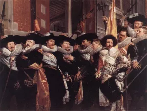 Officers of the Civic Guard of St Adrian by Hendrick Gerritsz Pot Oil Painting