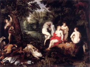 Diana Resting after the Hunt by Hendrick Van Balen Oil Painting