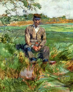 A Laborer at Celeyran by Henri De Toulouse-Lautrec Oil Painting