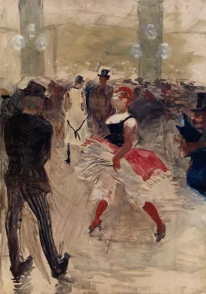 A l'Elysee-Montmartre by Henri De Toulouse-Lautrec Oil Painting