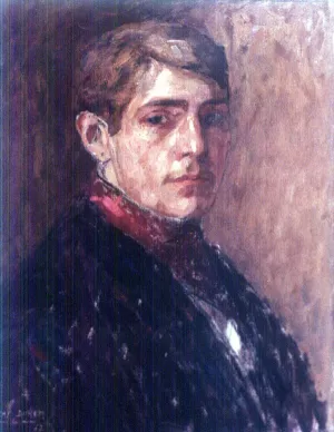 Self Portrait by Henri Duhem Oil Painting