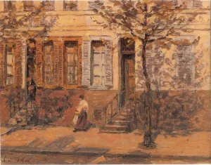 Street Scene by Henri Duhem Oil Painting