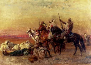 The Halt In The Desert by Henri Emilien Rousseau Oil Painting