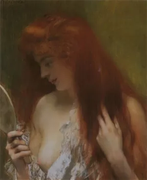 Femme Resuse a la Toilette by Henri Gervex Oil Painting