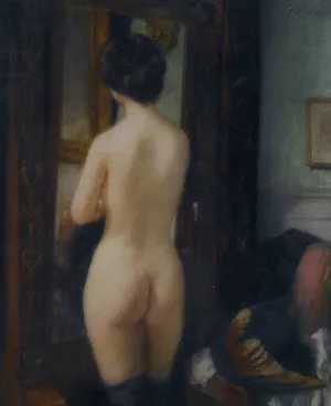 Nu a la Psyche by Henri Gervex Oil Painting