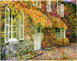 Mansion in Autumn by Henri Le Sidaner Oil Painting