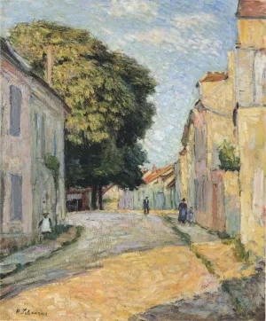 A street in Montevrain by Henri Lebasque Oil Painting