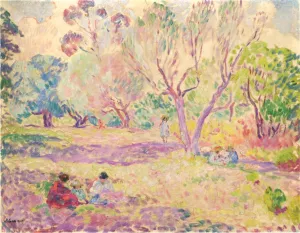Afternoon in the Woods by Henri Lebasque Oil Painting