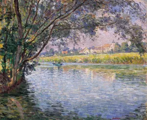 On the Banks of the Marne by Henri Lebasque Oil Painting