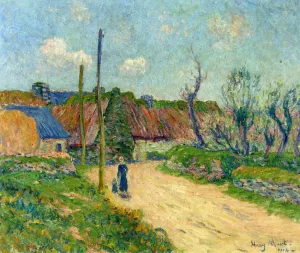 A Farm by Henri Moret Oil Painting