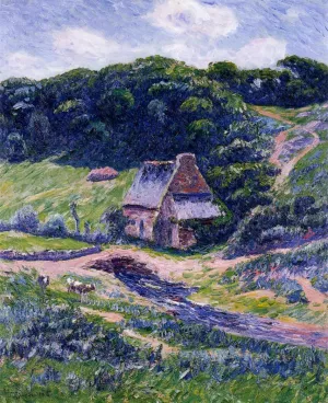 Farm at Doelan by Henri Moret Oil Painting