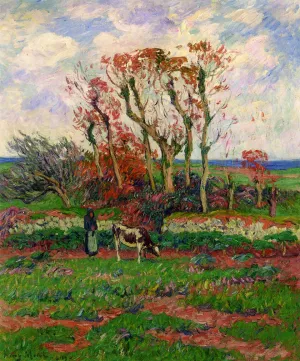 Finestere, Autumn by Henri Moret Oil Painting