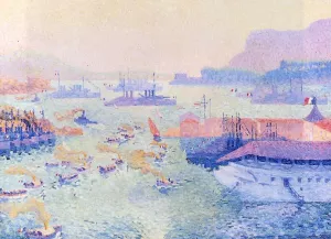 The Port of Toulon by Henri Pearson Oil Painting