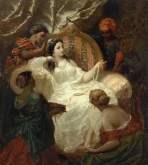 The Dressing of the Favorite by Henri Pierre Picou Oil Painting