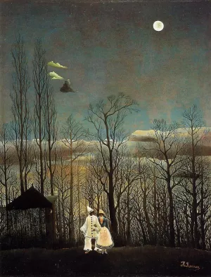 A Carnival Evening Oil painting by Henri Rousseau