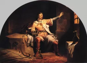 King Solomon in the Prison by Henrik Weber Oil Painting