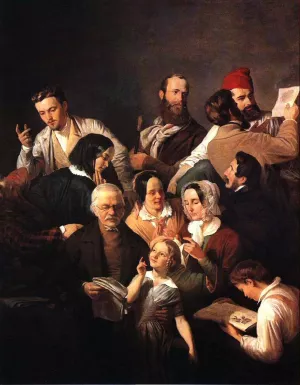 The Weber Family by Henrik Weber Oil Painting