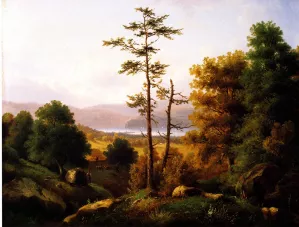 On the Hudson by Henry Ary Oil Painting