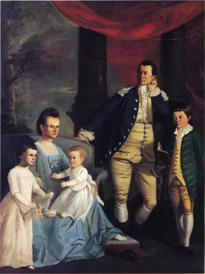 The Archibald Bulloch Family by Henry Benbridge Oil Painting