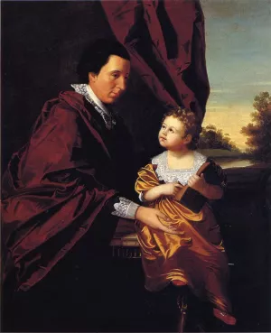 Thomas Middleton of Crowfield and His Daughter Mary by Henry Benbridge Oil Painting