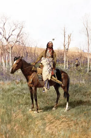 Crow Scouts Oil painting by Henry Farny
