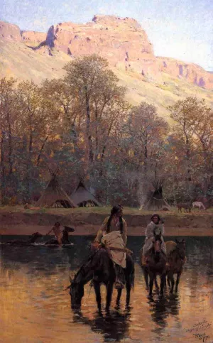 Days of Long Ago by Henry Farny Oil Painting