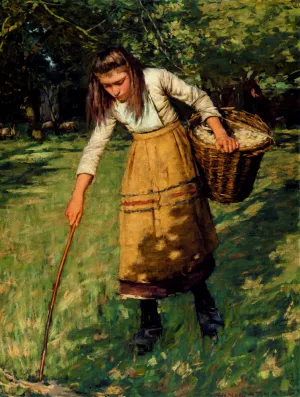 Gathering Wool by Henry Herbert La Thangue Oil Painting