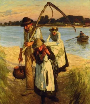 Traveling Harvesters by Henry Herbert La Thangue Oil Painting