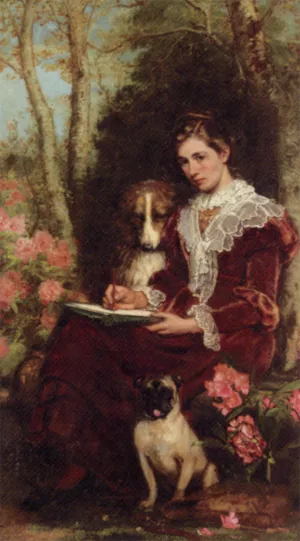 Sketching Companions by Henry Hetherington Emmerson Oil Painting