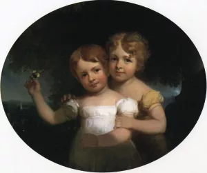 The Children of Bishop George W. Doane by Henry Inman Oil Painting