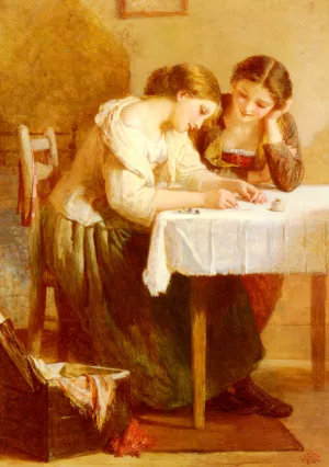 Love Letter by Henry Lejeune Oil Painting
