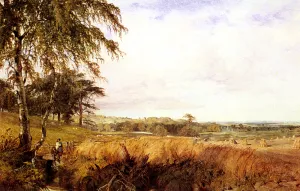 Harvest by Henry Thomas Dawson Oil Painting